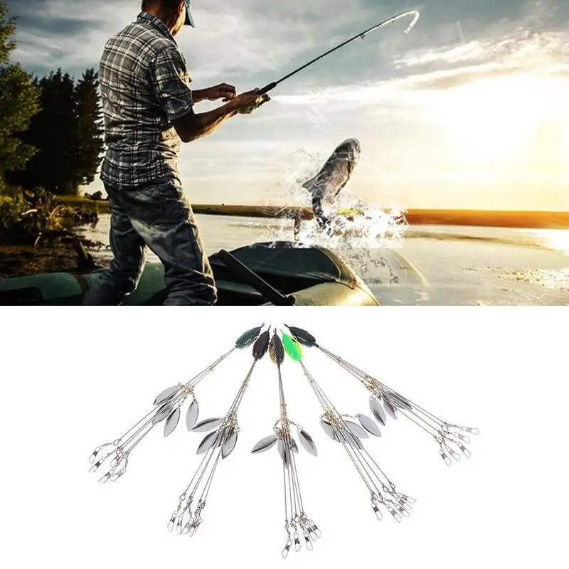 

1 Pcs Outdoor Fishing Lure Bait Umbrella Style Multi-hook Bait 18g 5 Color Bait Group Attack Fishing Group Lure
