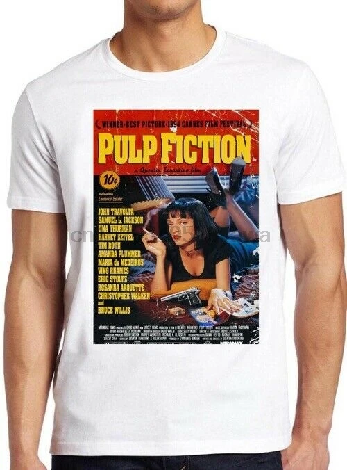 pulp fiction poster t shirt