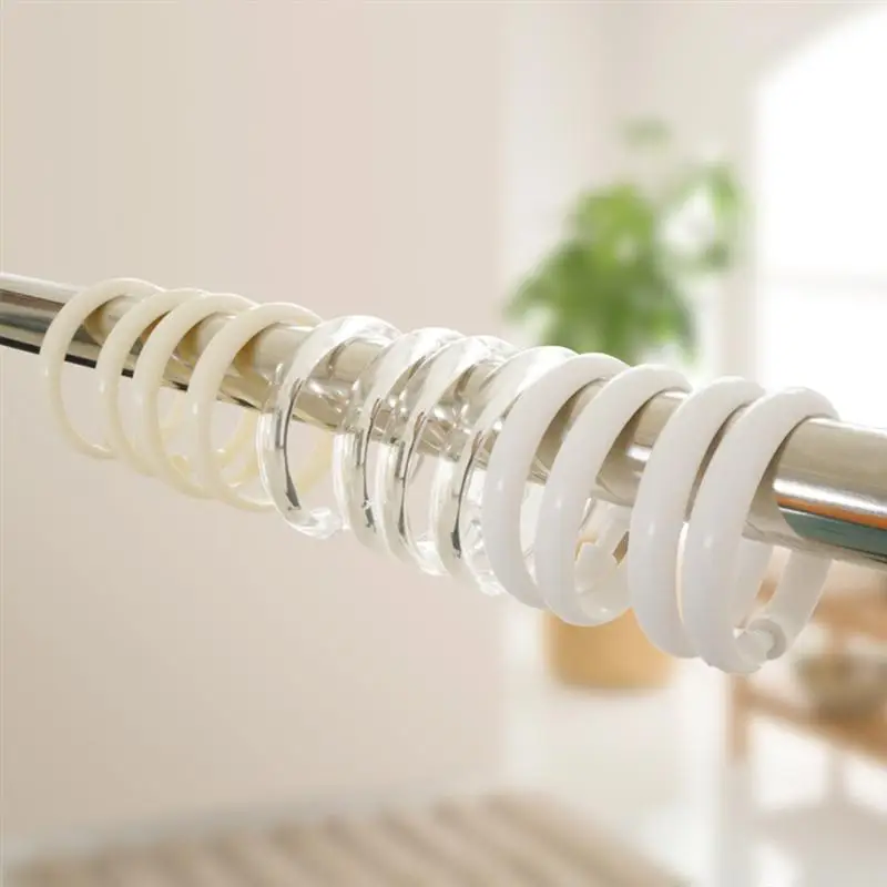 Уплотнительные крючки для занавесок 24/12 шт. большая драпировка ванны прочные