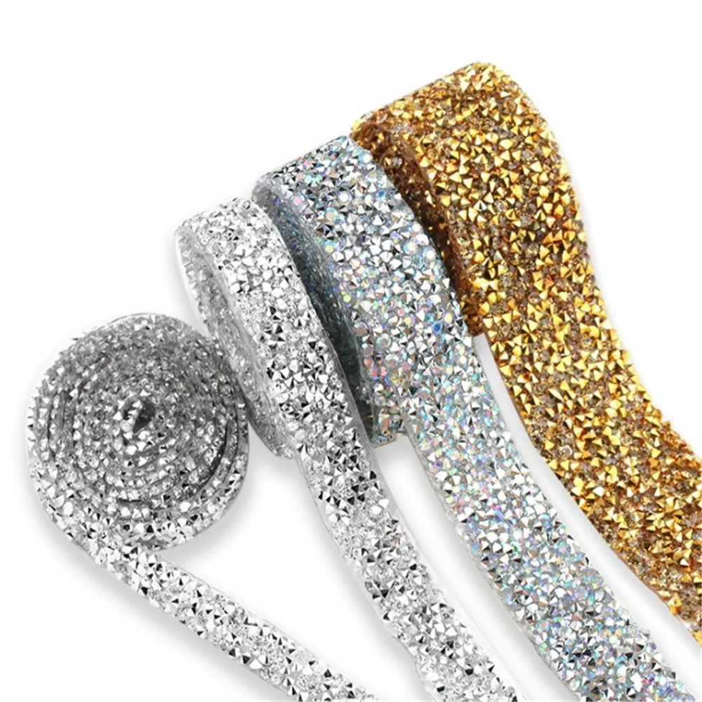 1 ярд 3 см с украшением в виде кристаллов рулонная лента со стразами