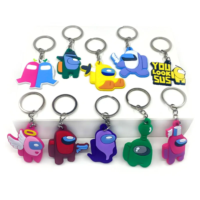 1 шт. брелок из ПВХ аниме для ключей модные брелки детей ювелирный от автомобиля