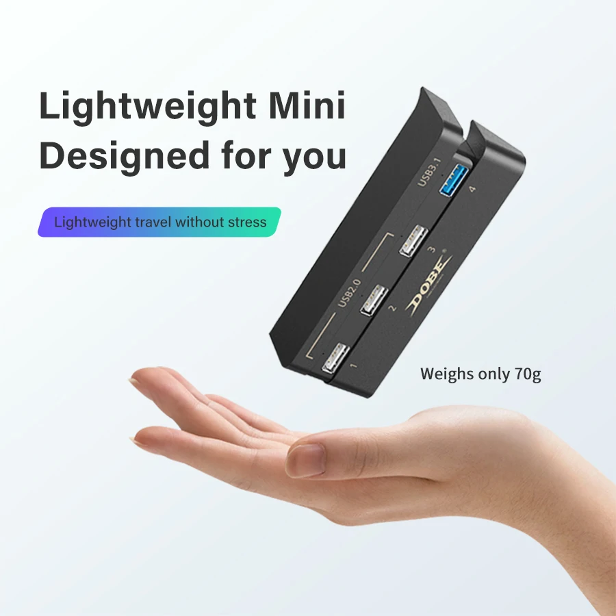 USB-разветвитель DOBE для PS4 Slim 4 в 1 USB 3 0 и порта | Электроника