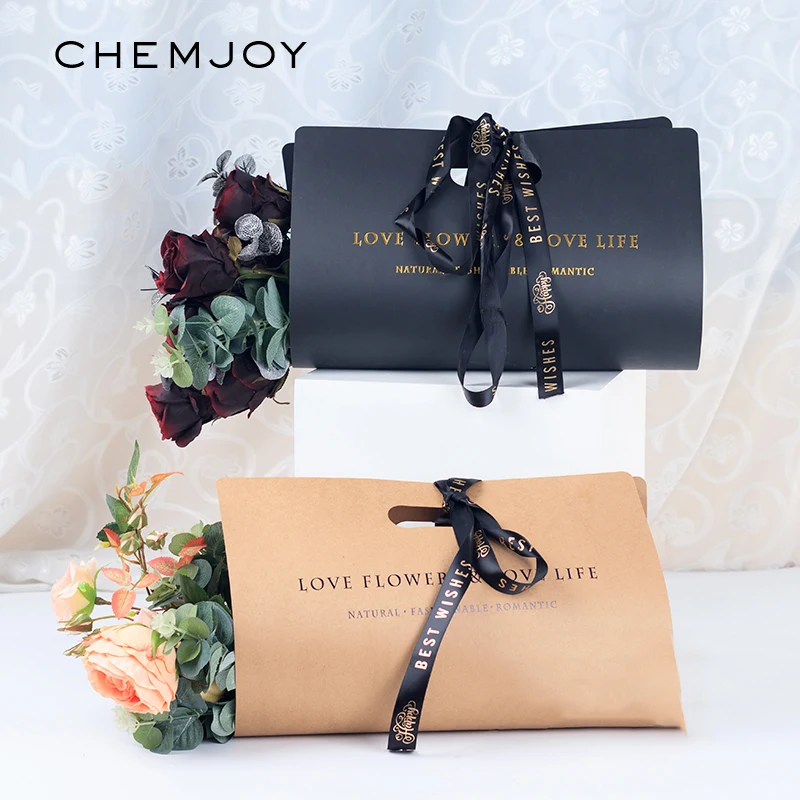 10 Pieces Kraft Paper Flower Arrangement Bags for Rose Floral Gifts Wrapping Bouquets | Florist Gift Packing Supplies for Rustic Wedding DIY image 2