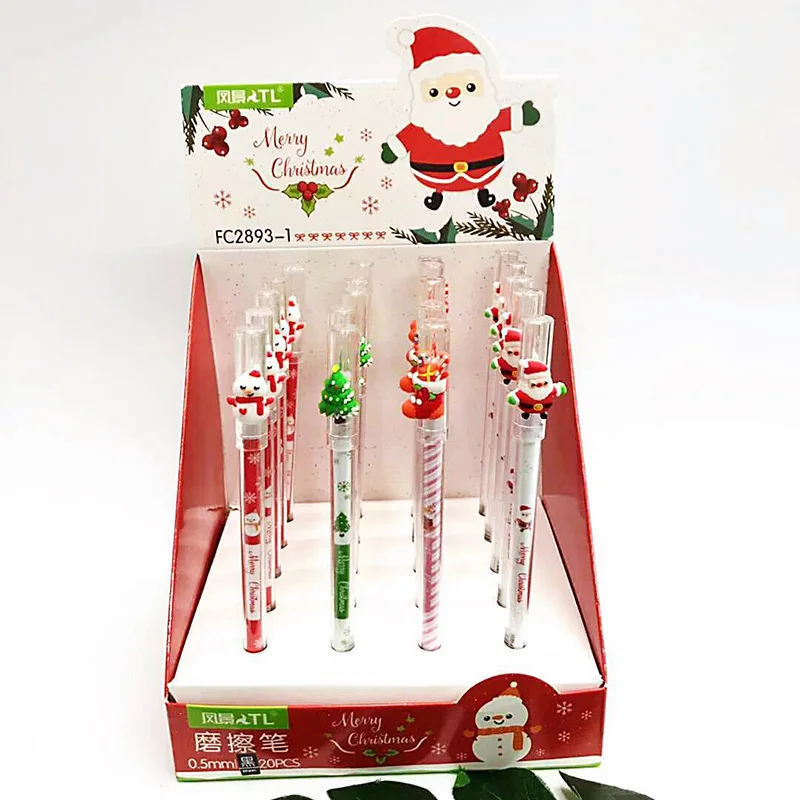 1 шт. милые стираемые ручки 0 5 мм креативные гелевые кавайные Санта Клауса для