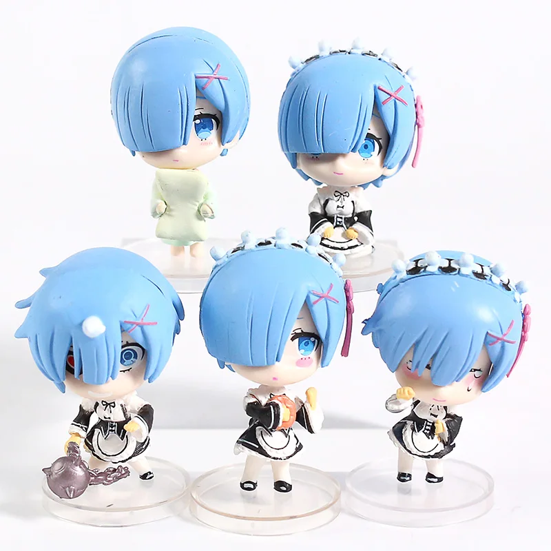 ПВХ Фигурки Re:ZERO начинающие жизнь в другом мире Rem Q 5 шт./компл. | Игрушки и хобби