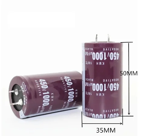 

Алюминиевый электролитический конденсатор 450 в, 1000 мкФ, 20% в, 0 мкФ, размер 35*50 мм, в, мкФ, 1 шт.