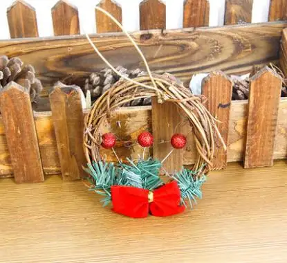 12 шт. вечерние украшения Красная рождественская елка банты для бантиком