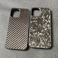 gloss carbon forged carbon fiber tpu edge phone case for iphone 12 pro max anti fall 12 mini 12pro shell