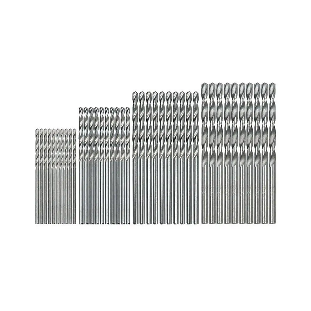 

40/50 Pcs Mini Drill HSS Bit 1mm-3mm Straight Shank PCB Bit Speed Twist Tools Twist Steel Drill HSS Set Set Drill High Bits R7R5