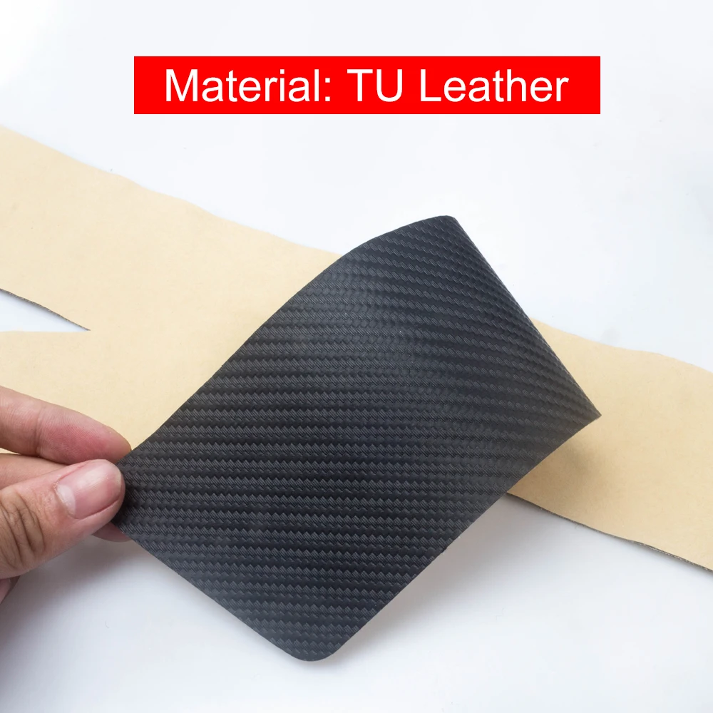 

PU Leather Carbon Fiber 4pcs Car Door Sill Protector Stickers Cover For ISUZU New ISUZU D-MAX Dmax D max MU-X Mux Accessories
