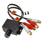 1 Универсальный новый автомобильный аудиоусилитель бас RCA уровень кнопка дистанционного управления громкостью LC-AutoAudio усилитель дистанционное управление громкостью
