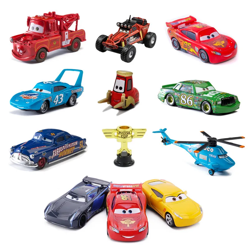 Модель автомобиля металлическая литая из м/ф Тачки 2 3 39 моделей|Наземный