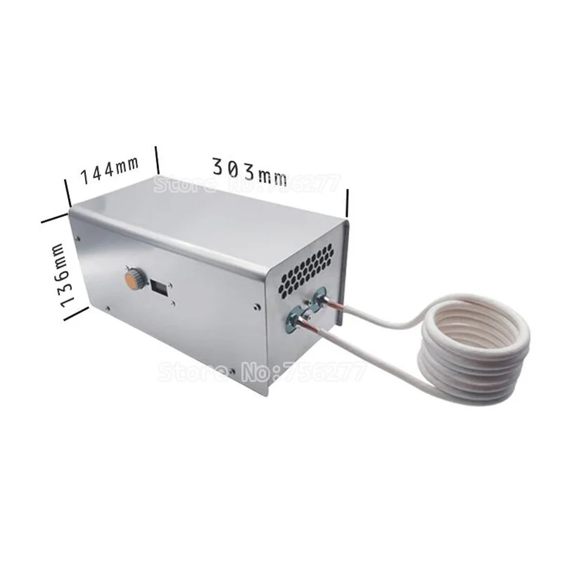 2000W ZVS 220V digital induction heating machine melting gold and silver furnace quenching annealing +crucible +pump | Инструменты