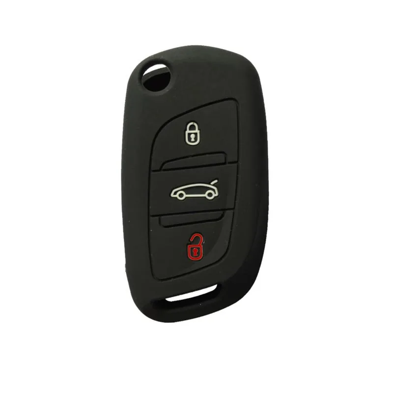Чехол для автомобильного ключа Peugeot 306 407 807 Partner Citroen C5 C3 Berlingo C4 Cactus C2 C6 C8 Coupe VTR чехол