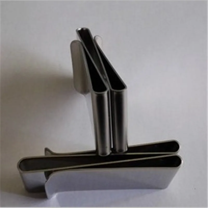 Тонкий мужской и женский кошелек из нержавеющей стали металлический зажим для