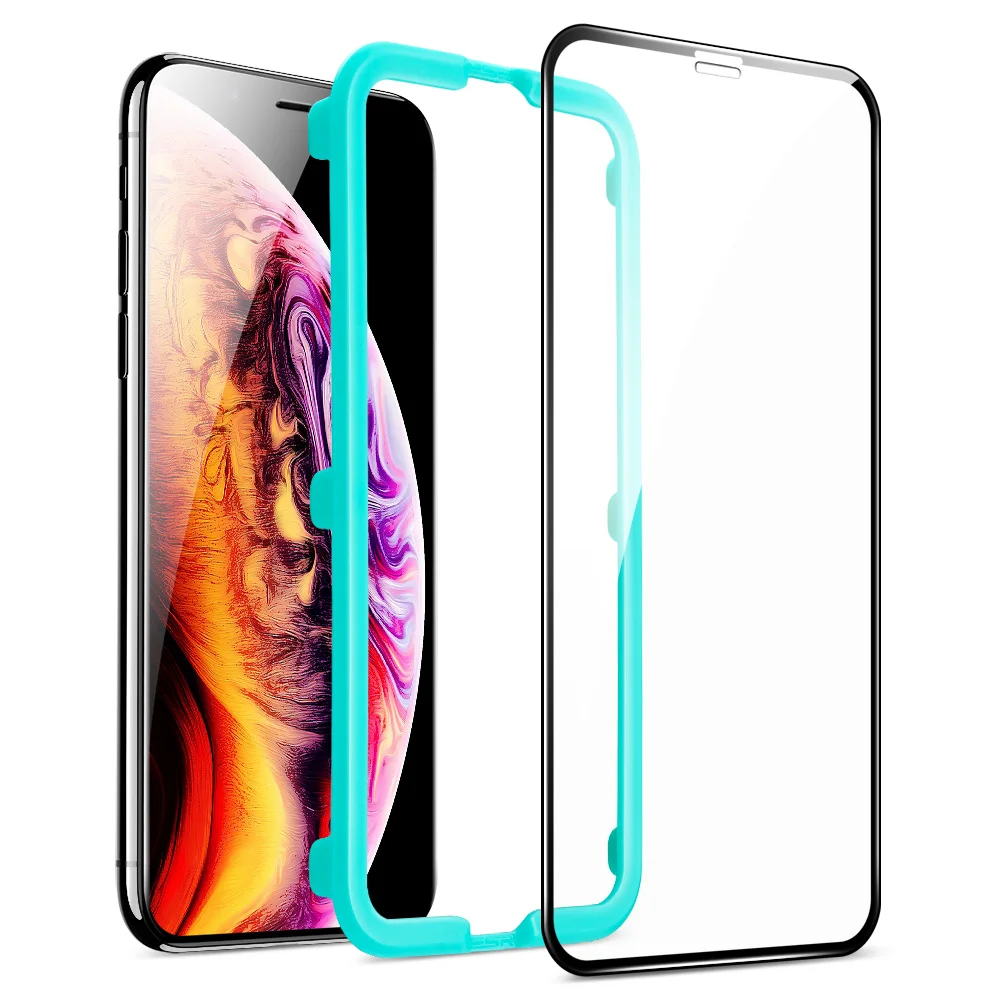 ESR Защита экрана для iPhone 11 Pro Max X XS XR XS Max Promax 3D полное покрытие закаленное защитное стекло для iPhone 2 шт