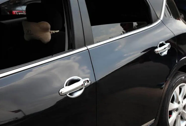 Стайлинг автомобиля Хромированная ручка двери + крышка чаши литье под давлением