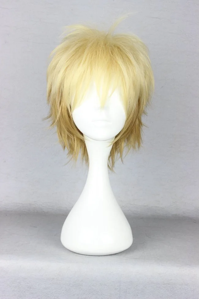 Короткие слоистые головные уборы в стиле аниме с норагами юкине блонд