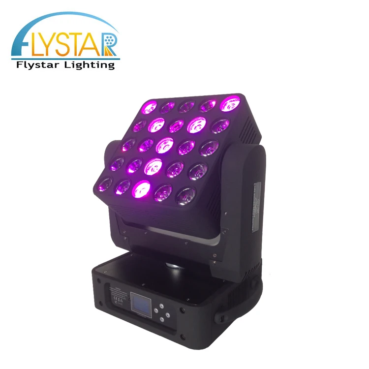 

Flystar 25Pcs 12w RGBW 4IN1 LED Matrix Moving Head For Club Party Stage lighting