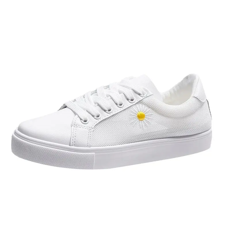 

Mesh Breathable Lace-up Women Shoes 2021 Woman Sneakers Chunky Casual Shoes Zapatillas De Mujer Female Shoes Spring/Autumn Solid