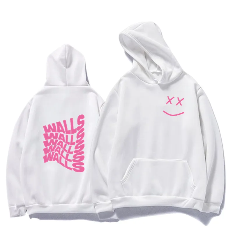 Мужские толстовки Merch с капюшоном Louis Tomlinson толстовка длинным рукавом и смайликом