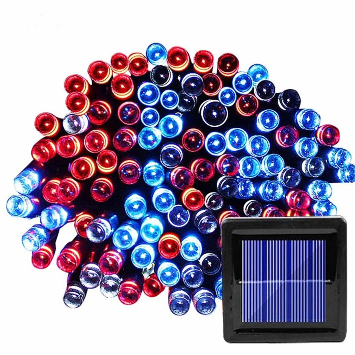 22 м 200LED Сказочный светильник на солнечной энергии Рождественская уличная