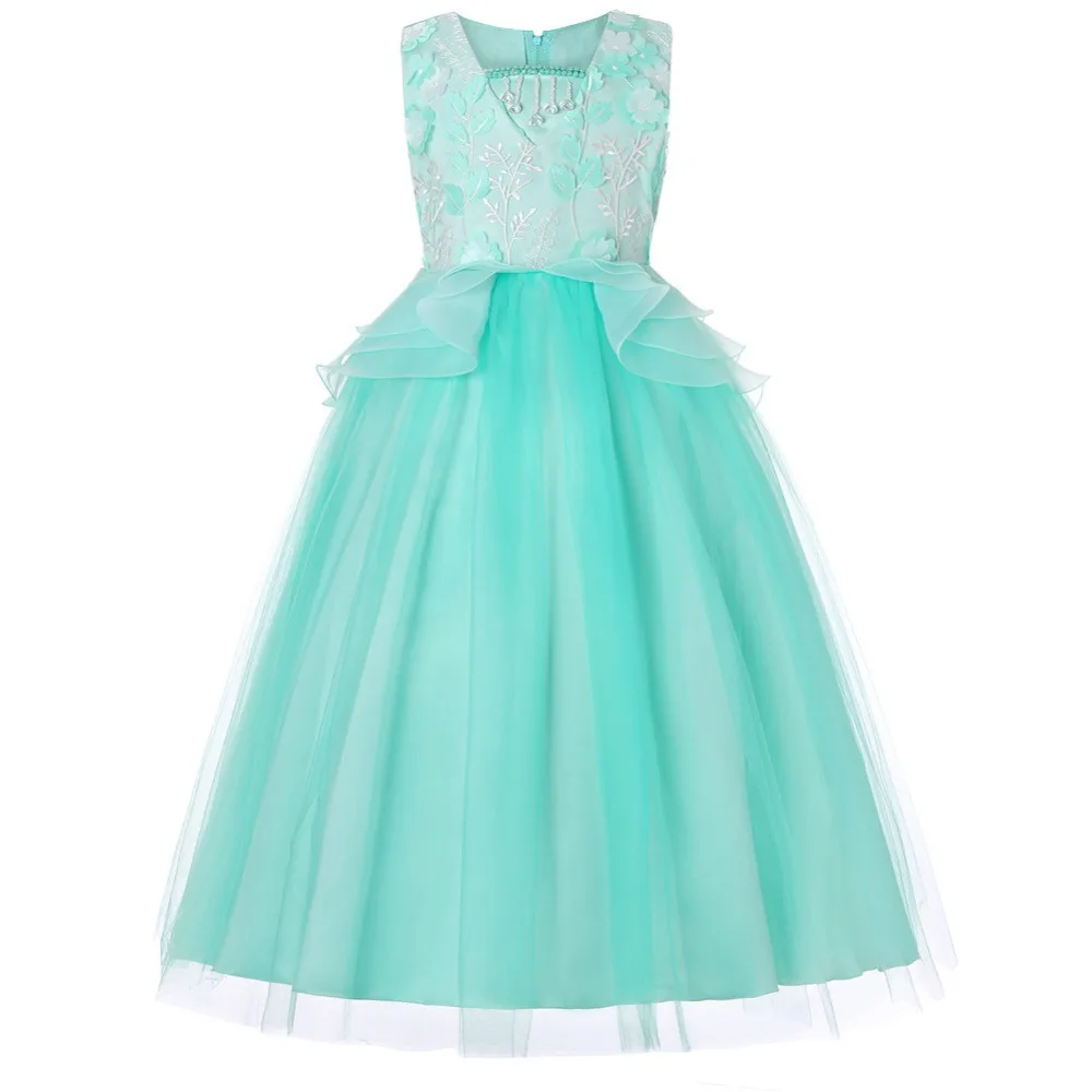 2020 Christmas dress girl New years Fashion Flower Girl Dress Summer Wedding Birthday Party Dresses For Girls Children | Детская одежда