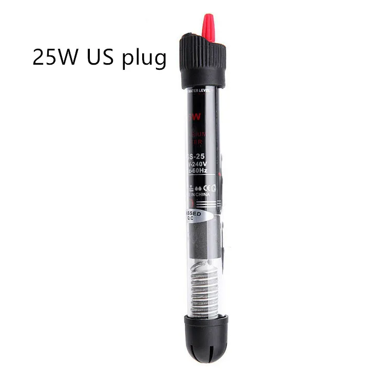 25W US plug Аквариумный аквариум, автоматический нагревательный стержень с постоянной температурой, энергосберегающий нагреватель для аквариума, аксессуары для аквариума - Цвет: 25W US plug