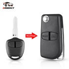 Корпус автомобильного ключа Dandkey для Mitsubishi Pajero Sport Outlander Grandis ASX, 23 кнопок, складной чехол для дистанционного управления