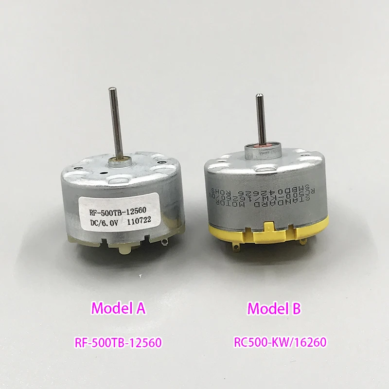 DC 12V RF-500TB-12560/ RC500-KW/16260 Шпиндельный двигатель с угольной щеткой длинный вал