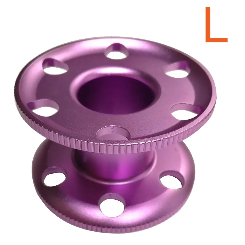 Purple L 8,4 см катушка для подводного плавания, пустая катушка, подводное оборудование, техническое погружение, алюминий - Цвет: Purple L