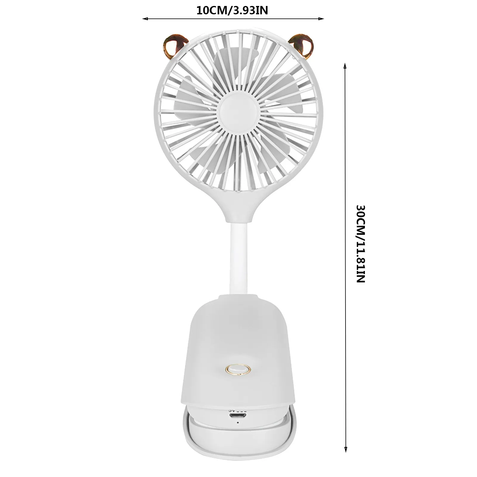 Тихий подвесной мини-вентилятор с клипсой зарядка через USB портативный уличный