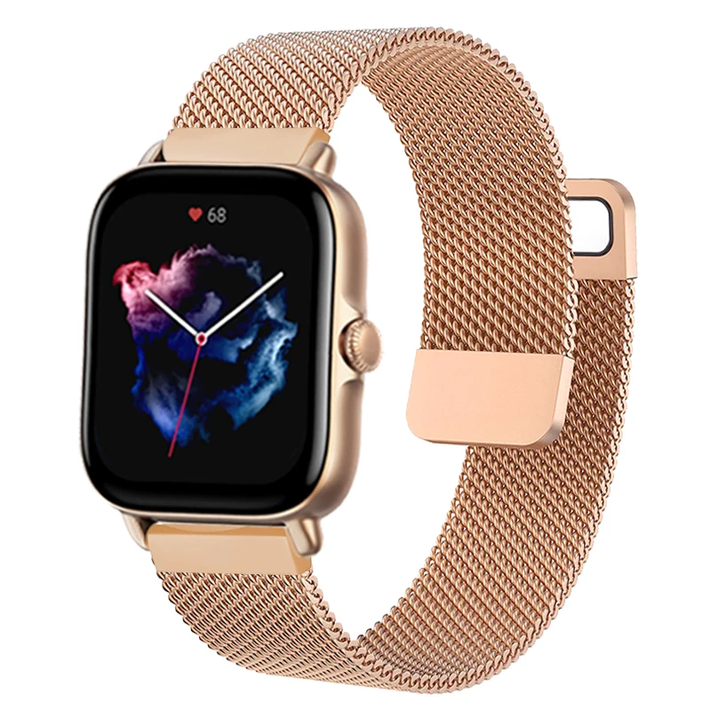 

20mm 22mm Magnetic band For Amazfit GTS 2 2e GTS2 Mini GTR 42mm 47mm GTR2 2e Smart watch Metal Watch Bracelet Amazfit bip strap