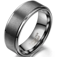 boniskiss fashion 8mm tungsten carbide ring mens womens wedding band women engagement rings mens jewelry dropshipping