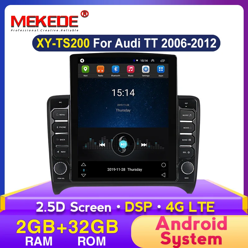 Автомагнитола MEKEDE TS с сенсорным экраном мультимедийная стерео система GPS