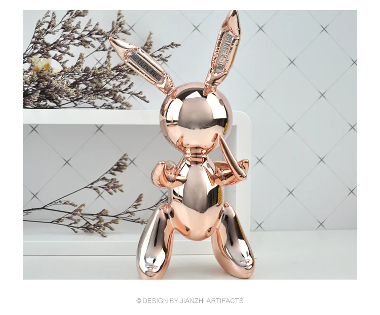 balloon rabbit sculpture home decoration art and craft garden decoration creative statue