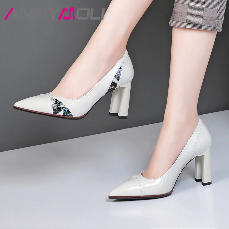 Туфли лодочки женские из натуральной кожи на высоком каблуке 34 39|Женские туфли| |