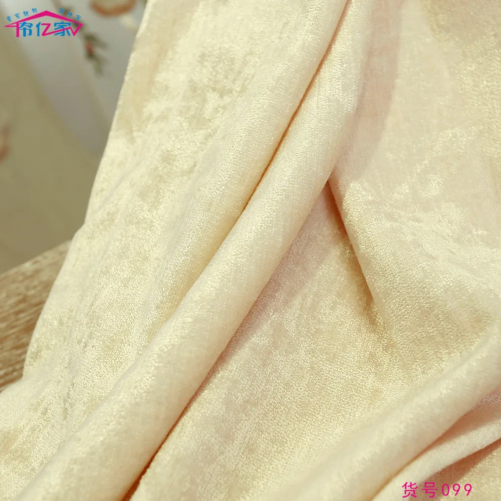 

Custom curtains for Living Room Bedroom Balcony European-Style Chenille Shade Curtain Left and Right Biparting Open