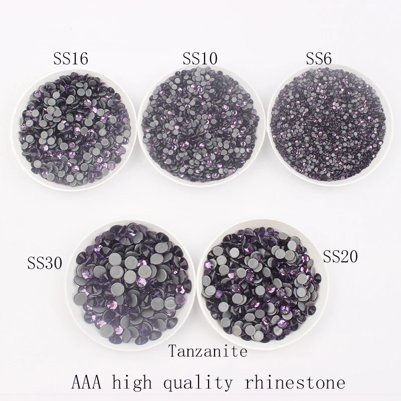 Оптовая продажа Танзанит высокое качество исправление стразы четыре размера A +