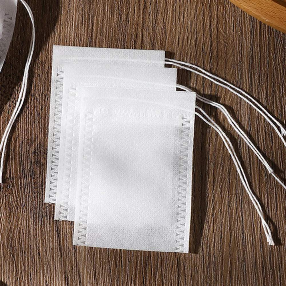 

200Pcs Disposable Tea Filter Bags Tea Infuser Bag Drawstring Tea Bag Spices Bag