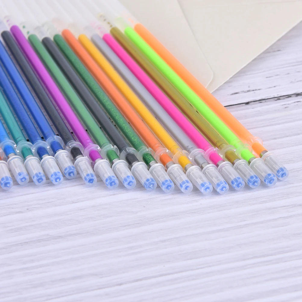 

36Pcs 36Colors color full shinning refills painting pen Refills flash gel pen highlighter refill School student