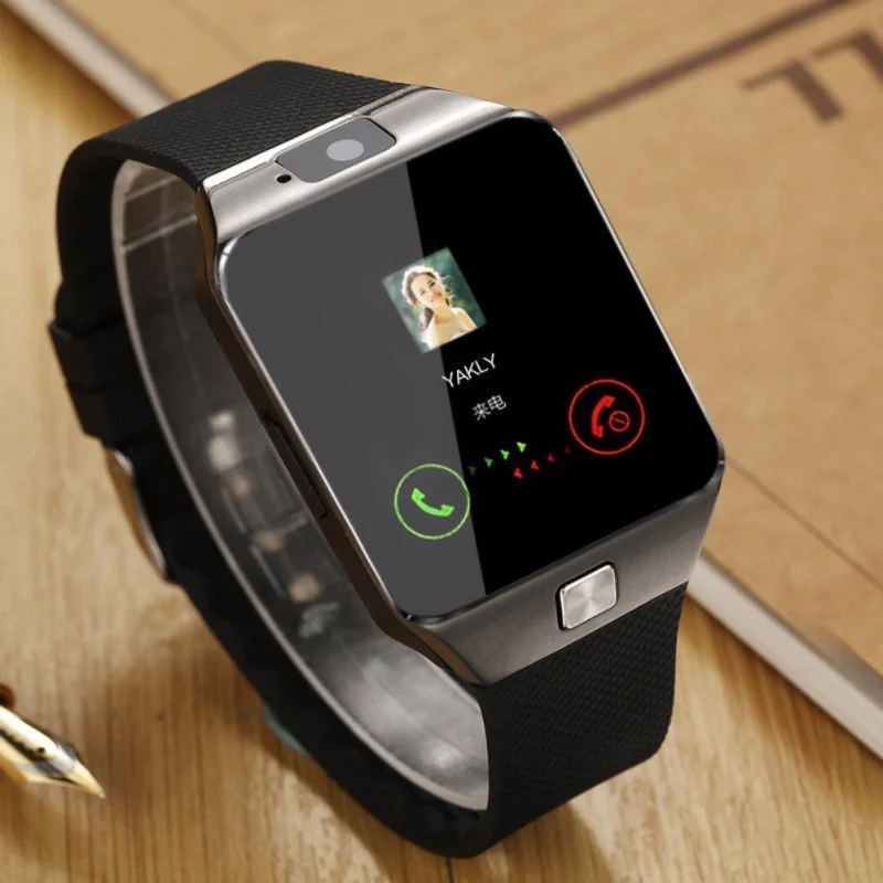 

2021 new digital touch screen Smart watch DZ09 Q18 with camera Bluetooth wristwatch SIM card For Ios Android Mobile bracelet