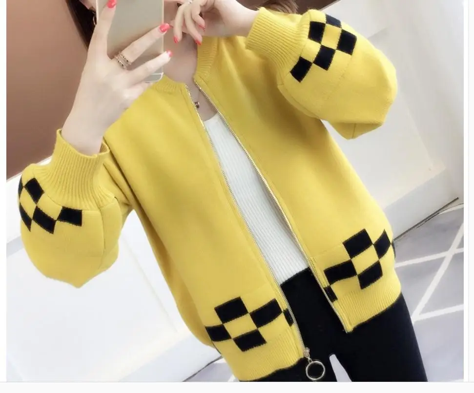 

Женский свитер-пальто с длинным рукавом, весна-осень-зима 2021