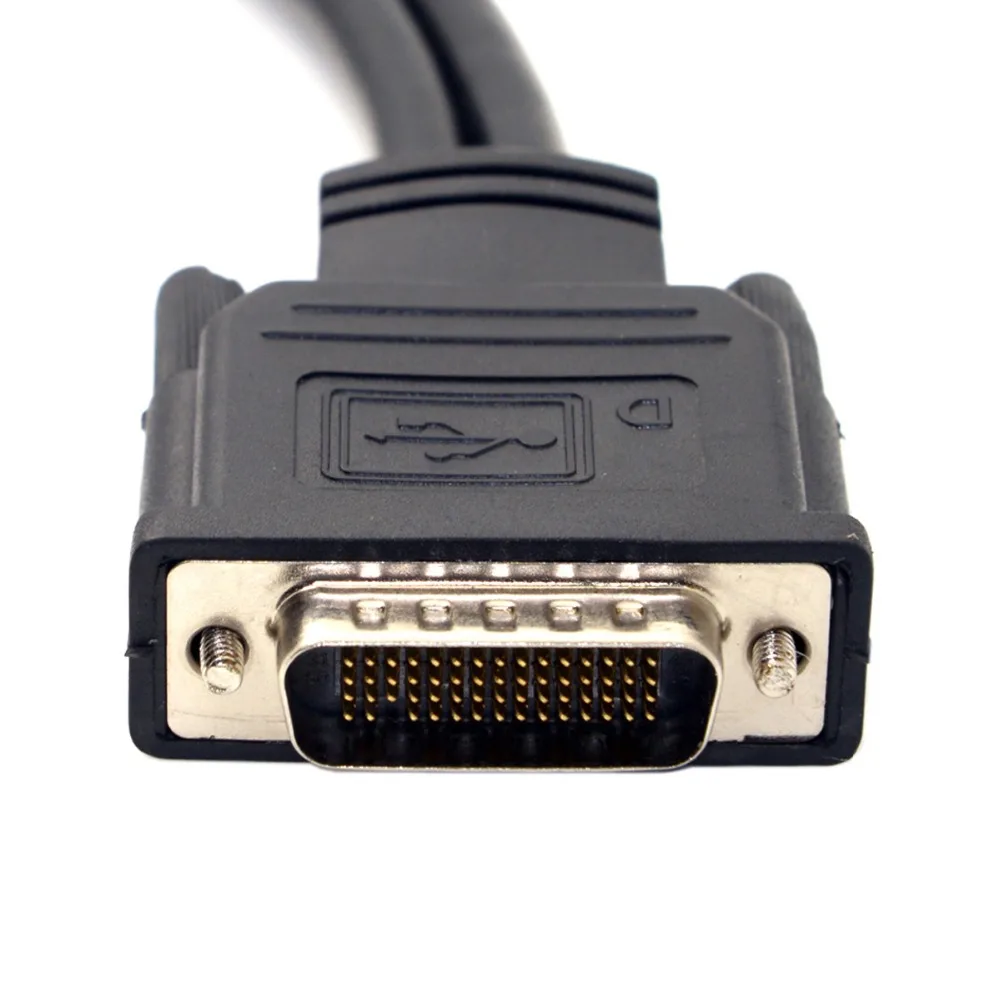 Компьютерная графическая карта DMS 59PIN для vga/dvi Женская линия преобразования одна точка два двойной экран DVI/VGA порт дисплея