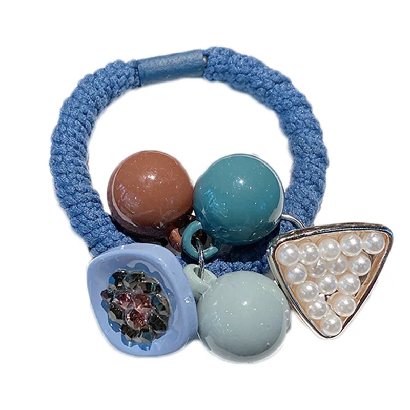 

Headband Girl Bold High Elasticity Simple Hair Rope Tie Ring Adult Tie Head Rubber Band Color Geometric Shape Headdress