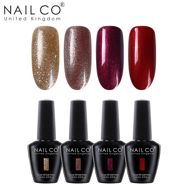 ZH05 NAILCO 4 шт./компл. Гель-лак УФ светодиодный лак для ногтей горячая краска Гель-лак для ногтей набор все для маникюра Полупостоянный лак Vernis - Цвет: ZH05