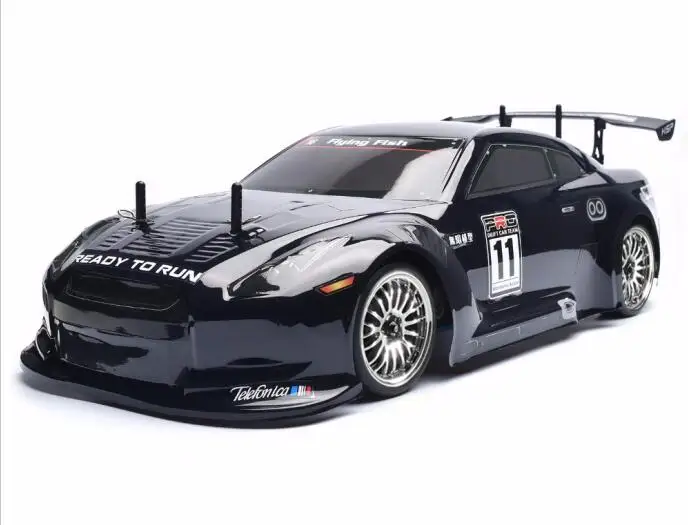 Белый HSP RC автомобиль 4wd 1:10 на дороге гоночный двухскоростной Дрифт автомобиль игрушки 4x4 Нитро Газ мощность высокая скорость хобби Дистанционное управление автомобиль - Цвет: Белый