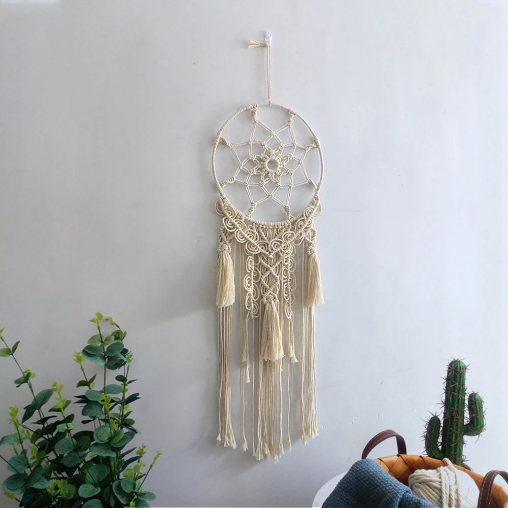 Макраме настенный гобелен в богемном стиле ручной работы Домашний декор для