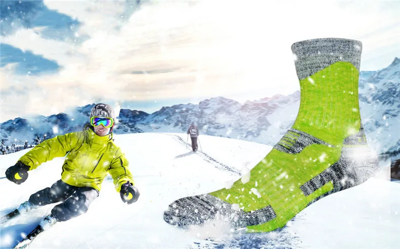 5 пар зимних тепловых лыжных футбольных носков для мужчин и женщин спортивные