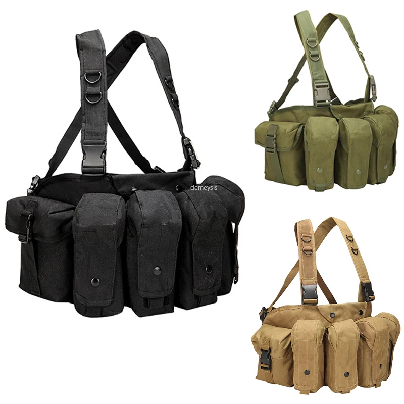 Тактический Жилет Molle мужской армейский военный боевой жилет для журналов АК 47